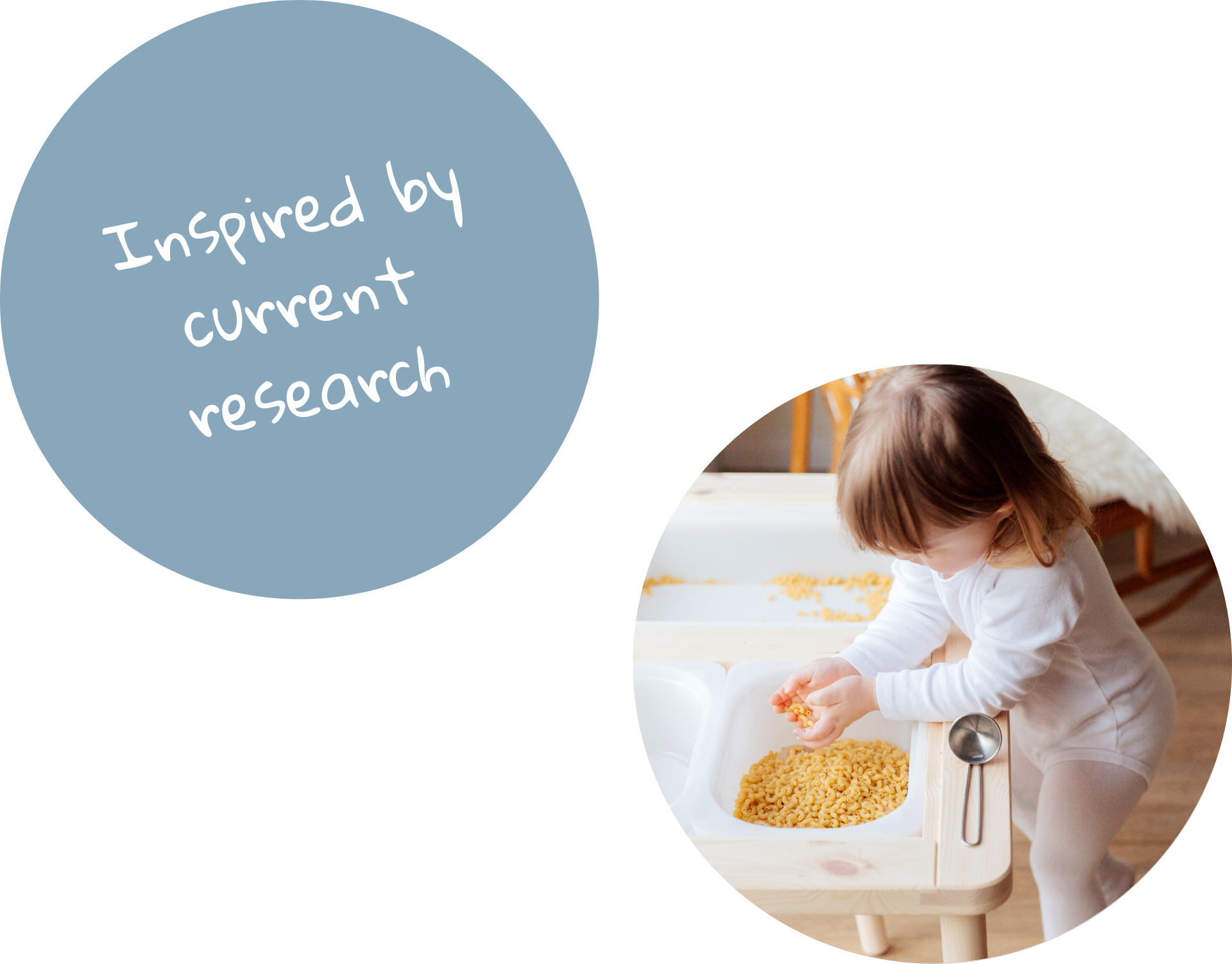 Inspired by current research and a toddler girl holding dry yellow cereals in her hands